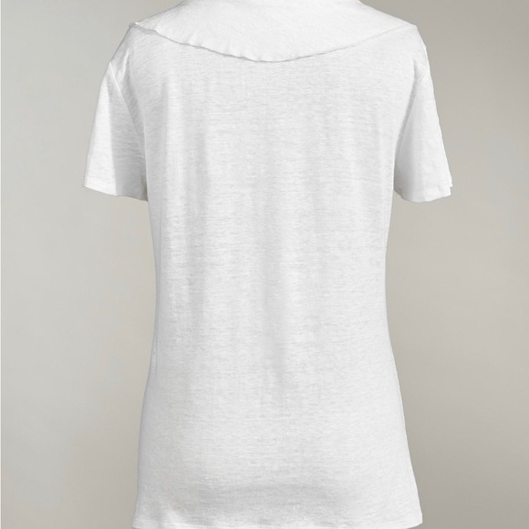 Cascading Ruffles Tee in 100% linen. New with tags from Sundance. - Picture 7 of 7